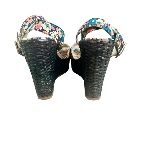 Marc Jacobs Floral Wicker Wedge Sandals - 38 - Picture 4 of 7